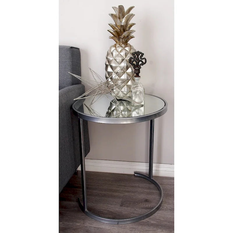 Black & Gold Stackable Side Tables, Set of 3