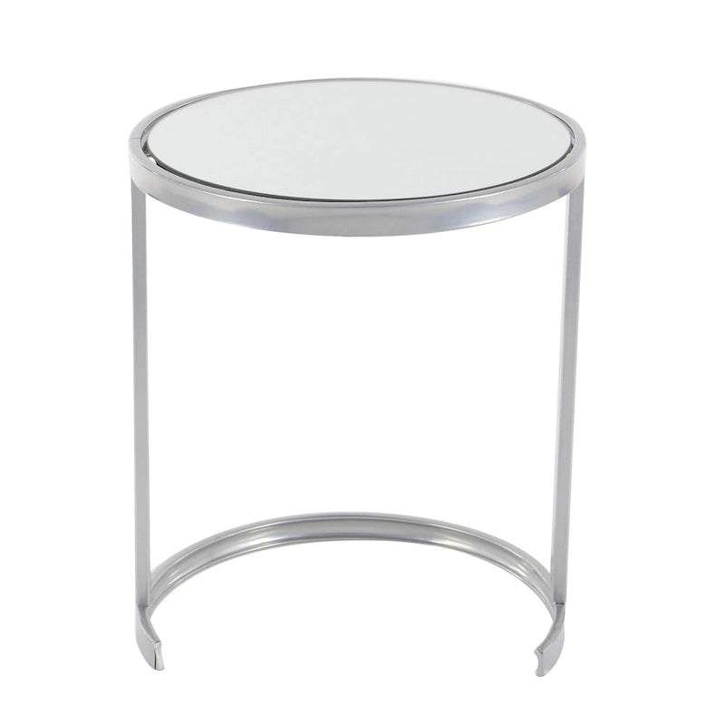 Black & Gold Stackable Side Tables, Set of 3