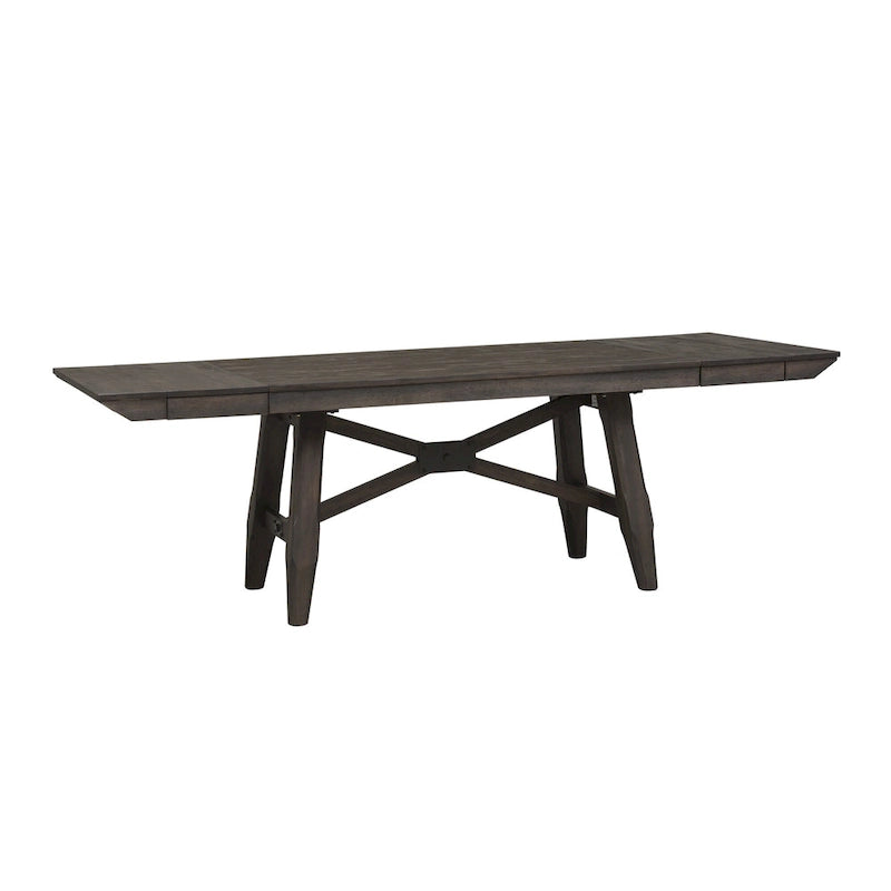 Dark Chestnut Trestle Dining Set, 6-Piece (Seats 6)