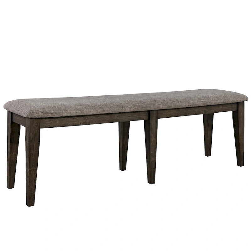 Dark Chestnut Trestle Dining Set, 6-Piece (Seats 6)