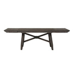 Dark Chestnut Trestle Dining Set, 6-Piece (Seats 6)