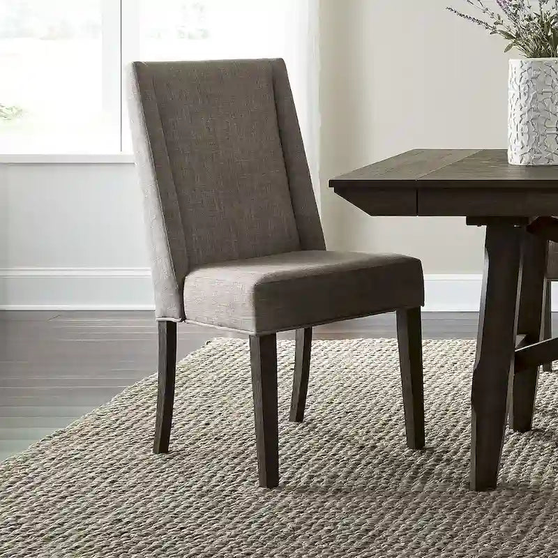 Dark Chestnut Trestle Dining Set, 6-Piece (Seats 6)