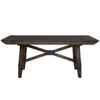 Dark Chestnut Trestle Dining Set, 6-Piece (Seats 6)