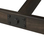 Dark Chestnut Trestle Dining Set, 6-Piece (Seats 6)