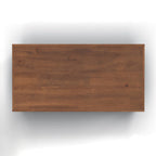 Table basse à roulettes Blue Denim & Whiskey Wood Top