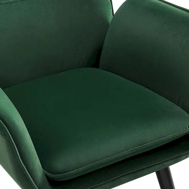 Wingback Accent Armchair, Single Seat | Velvet & Leathaire