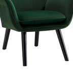 Wingback Accent Armchair, Single Seat | Velvet & Leathaire
