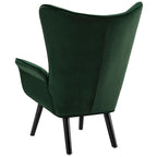 Wingback Accent Armchair, Single Seat | Velvet & Leathaire