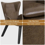 Wingback Accent Armchair, Single Seat | Velvet & Leathaire