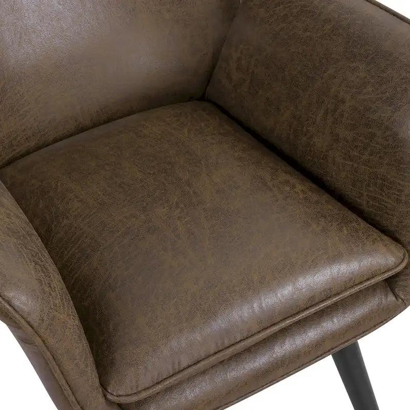 Wingback Accent Armchair, Single Seat | Velvet & Leathaire