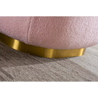 Pink / Black / White / Grey Velvet Swivel Accent Chair, Single Seat