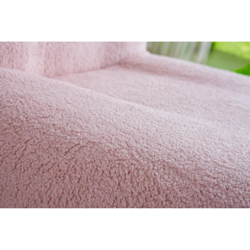 Pink / Black / White / Grey Velvet Swivel Accent Chair, Single Seat