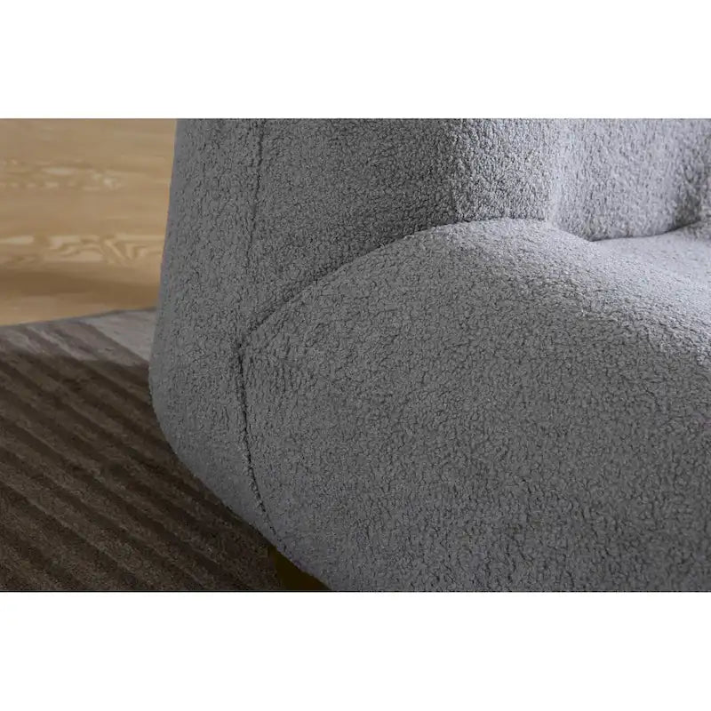 Pink / Black / White / Grey Velvet Swivel Accent Chair, Single Seat