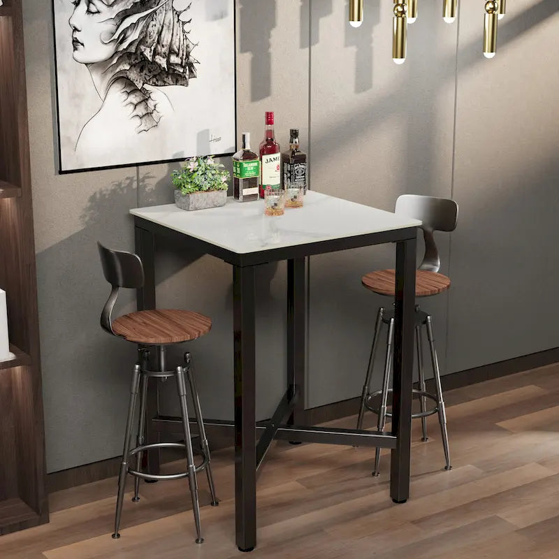 Bar Height 41.4  Dining Table - 27.55x27.55x41.4 inch