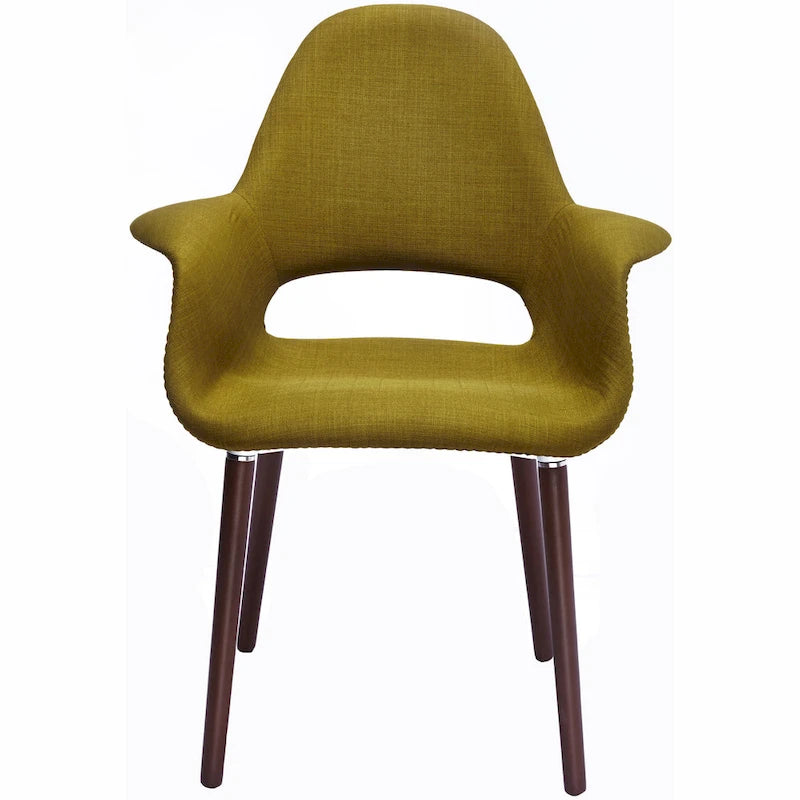 Fauteuil de salle à manger capitonné Mid-Century multicolore/patchwork, une place