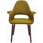 Fauteuil de salle à manger capitonné Mid-Century multicolore/patchwork, une place