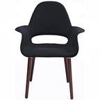 Fauteuil de salle à manger capitonné Mid-Century multicolore/patchwork, une place