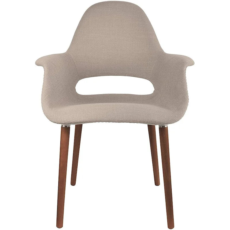 Fauteuil de salle à manger capitonné Mid-Century multicolore/patchwork, une place