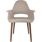 Fauteuil de salle à manger capitonné Mid-Century multicolore/patchwork, une place