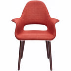 Fauteuil de salle à manger capitonné Mid-Century multicolore/patchwork, une place