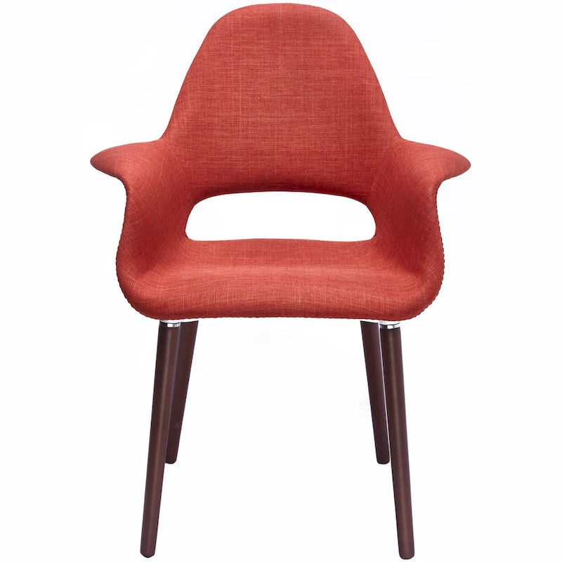 Fauteuil de salle à manger capitonné Mid-Century multicolore/patchwork, une place