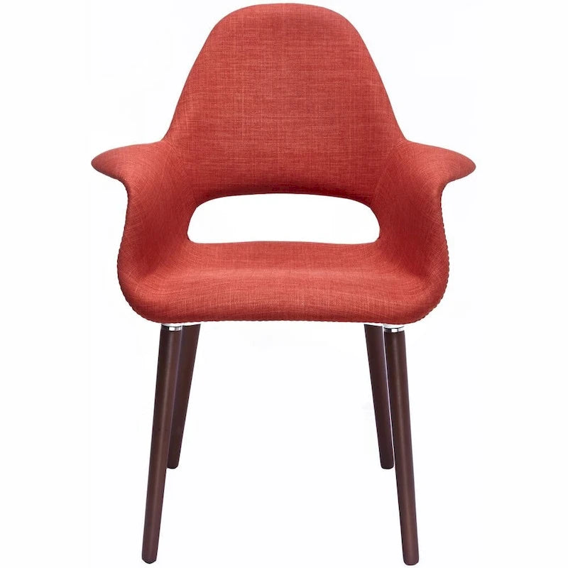 Fauteuil de salle à manger capitonné Mid-Century multicolore/patchwork, une place