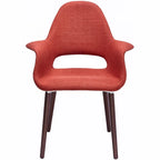 Fauteuil de salle à manger capitonné Mid-Century multicolore/patchwork, une place