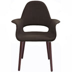 Fauteuil de salle à manger capitonné Mid-Century multicolore/patchwork, une place