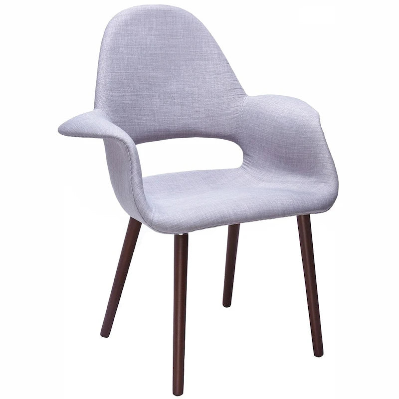 Fauteuil de salle à manger capitonné Mid-Century multicolore/patchwork, une place