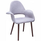 Fauteuil de salle à manger capitonné Mid-Century multicolore/patchwork, une place