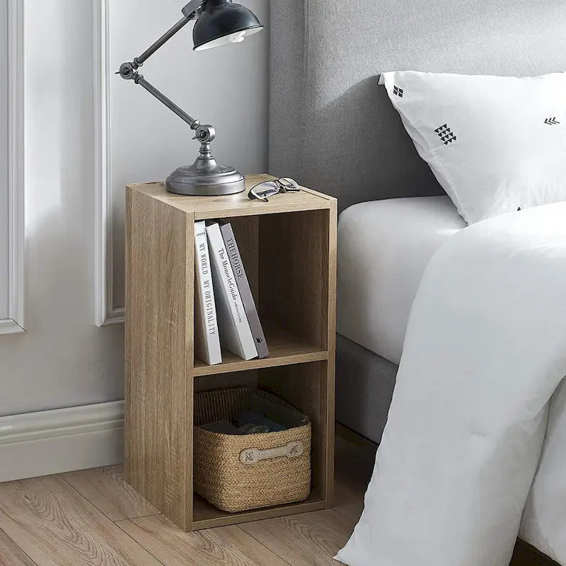 Étagère de rangement ouverte en forme de cube Marbre gris / Blanc / Noir / Rustique / Sonoma, cube unique, 5 couleurs, assemblage par 1 personne