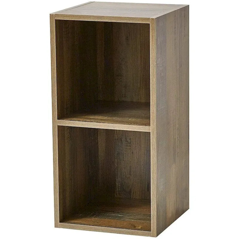 Étagère de rangement ouverte en forme de cube Marbre gris / Blanc / Noir / Rustique / Sonoma, cube unique, 5 couleurs, assemblage par 1 personne