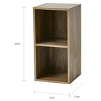 Étagère de rangement ouverte en forme de cube Marbre gris / Blanc / Noir / Rustique / Sonoma, cube unique, 5 couleurs, assemblage par 1 personne