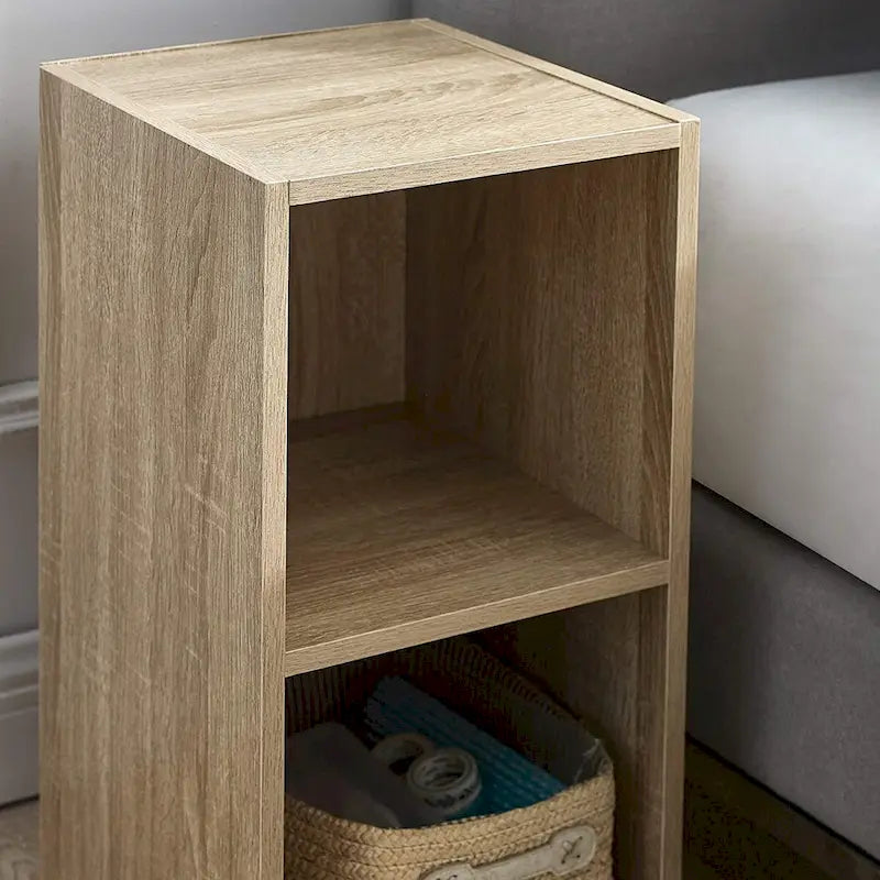 Étagère de rangement ouverte en forme de cube Marbre gris / Blanc / Noir / Rustique / Sonoma, cube unique, 5 couleurs, assemblage par 1 personne