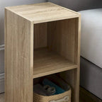 Étagère de rangement ouverte en forme de cube Marbre gris / Blanc / Noir / Rustique / Sonoma, cube unique, 5 couleurs, assemblage par 1 personne