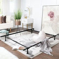 Black Metal Bed Frame, Adjustable, Queen/Full/Twin, 1-Person