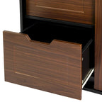 Brown Sliding Barn Door Wardrobe, Single Door, 1–2 Person