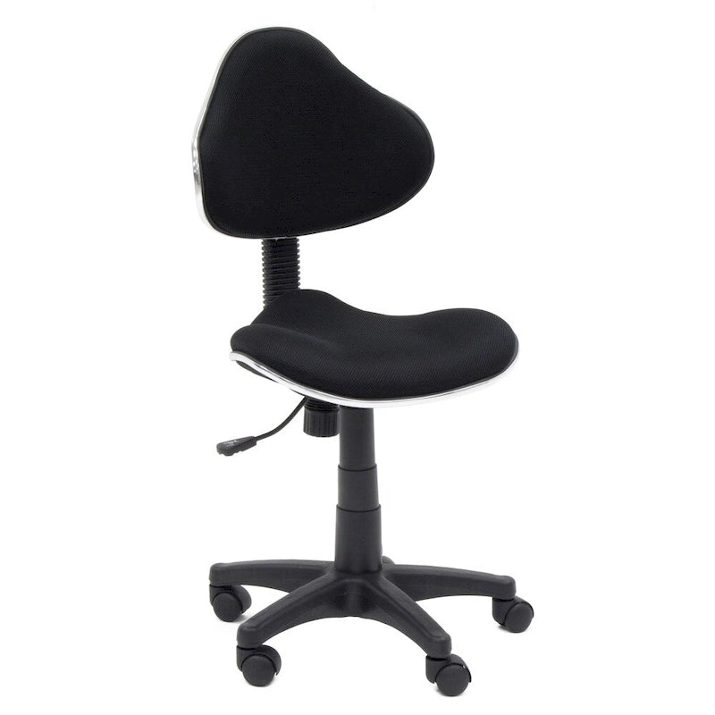 Black Adjustable Swivel Desk Chair, Single User