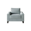 Linen Upholstered Accent Armchair, 1-Seater (Light Blue / Grey / Dark Beige / Blue / Beige)