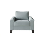 Linen Upholstered Accent Armchair, 1-Seater (Light Blue / Grey / Dark Beige / Blue / Beige)