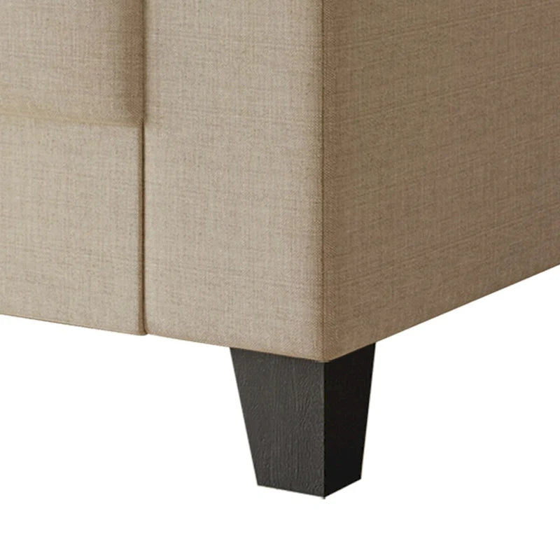 Linen Upholstered Accent Armchair, 1-Seater (Light Blue / Grey / Dark Beige / Blue / Beige)
