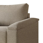 Linen Upholstered Accent Armchair, 1-Seater (Light Blue / Grey / Dark Beige / Blue / Beige)