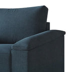 Linen Upholstered Accent Armchair, 1-Seater (Light Blue / Grey / Dark Beige / Blue / Beige)