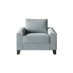 Linen Upholstered Accent Armchair, 1-Seater (Light Blue / Grey / Dark Beige / Blue / Beige)