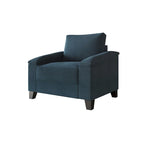 Linen Upholstered Accent Armchair, 1-Seater (Light Blue / Grey / Dark Beige / Blue / Beige)