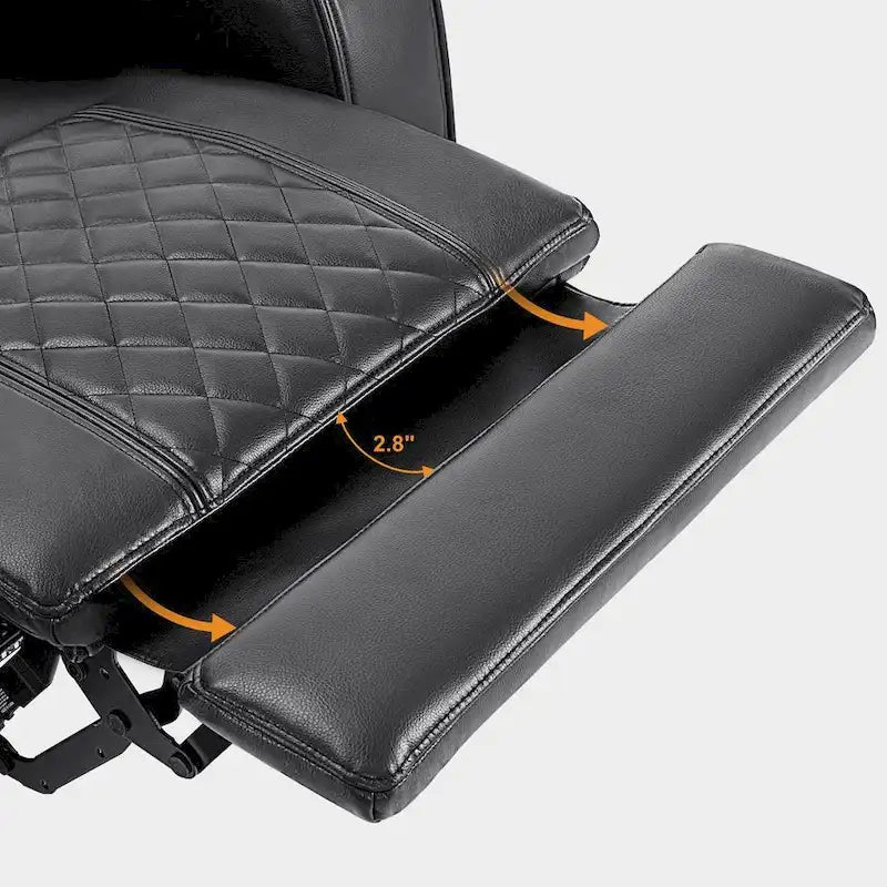 Black / Grey / Brown Power Recliner Chair with Adjustable Headrest, LED & USB, Faux Leather, 1-Seat