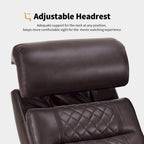 Black / Grey / Brown Power Recliner Chair with Adjustable Headrest, LED & USB, Faux Leather, 1-Seat