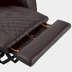 Black / Grey / Brown Power Recliner Chair with Adjustable Headrest, LED & USB, Faux Leather, 1-Seat