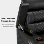 Black / Grey / Brown Power Recliner Chair with Adjustable Headrest, LED & USB, Faux Leather, 1-Seat