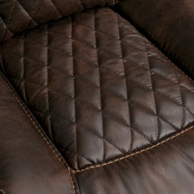 Faux Leather Electric Power Recliner, Single Seat, Light Brown / Brown / Black / Dark Brown
